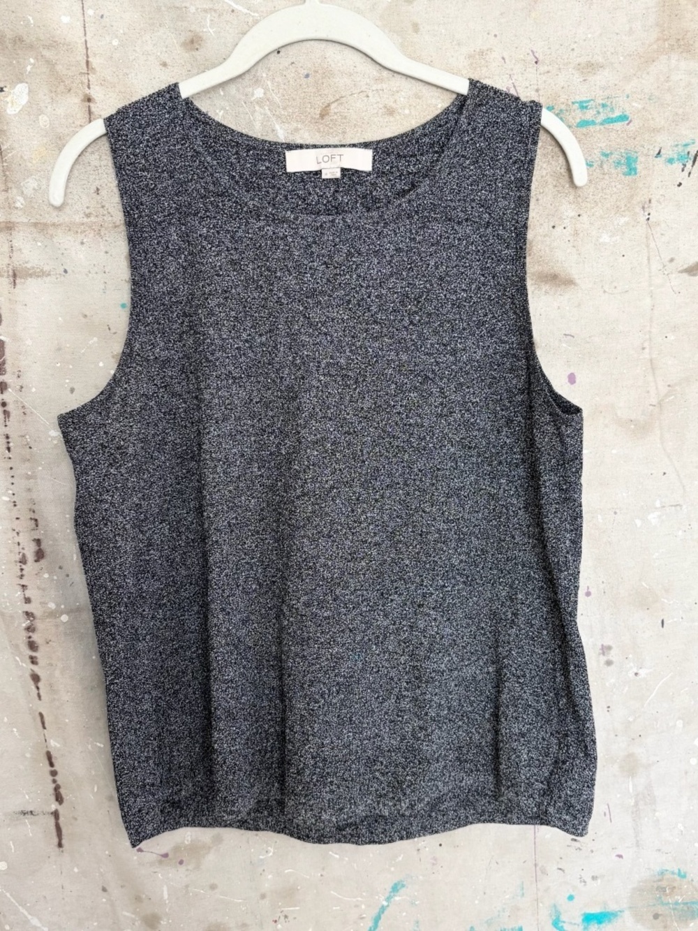 Loft Heathered Stretch Knit Tank Top